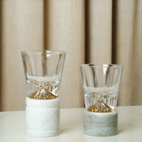 Golden mountain whiskey Glass