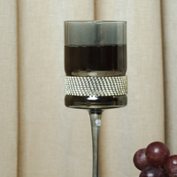 Grey Diamond Red Wine Glass